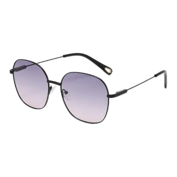 PRETTYALLUSION Metal Oval Sunglasses Women's