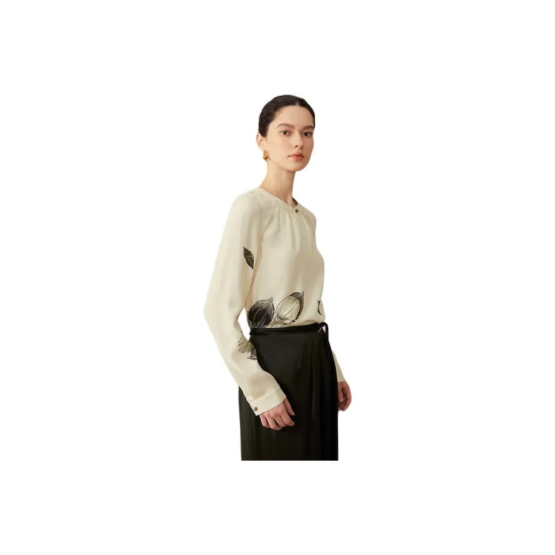 Yiner Shirts Women's Light Yellow-0