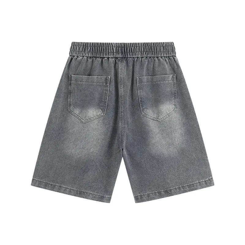 Qnxeey Denim Shorts Unisex-3