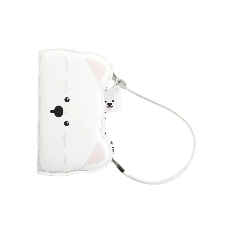 Sopi Leather Material Flap West Highland Handbag Phone Cases Compatible With IPhone 16/15 Pro Max/Apple 13/14 Pro/Max-1