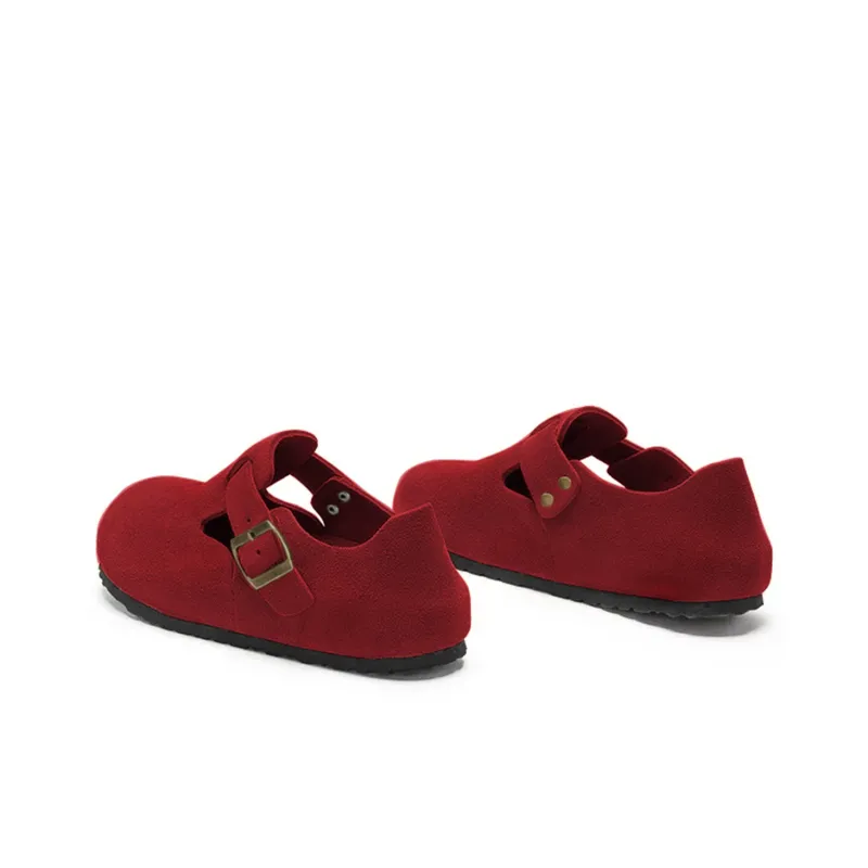 CHAOPAISHA Anti Slip Wear Resistant Low Top Casual Shoes Unisex Red-3