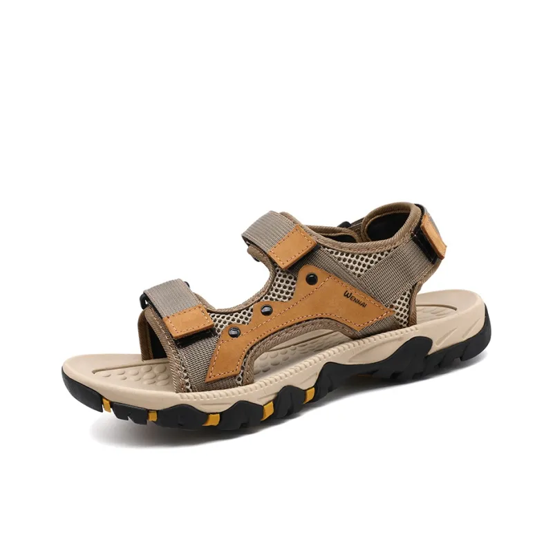 Wen Nai Beach Sandals Men's Khaki-1