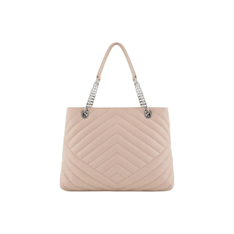 ARMANI EXCHANGEAE Polyester Tote Bag, Shopping Bag, Shoulder Bag, Handbag Women's Beige Apricot-2