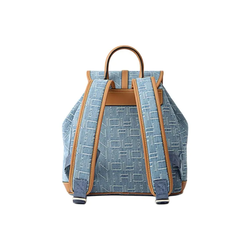 FION Fabric Backpack Women's Blue Shades-4