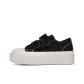 Black with White Stitching