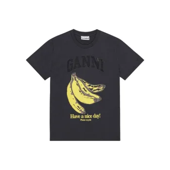 GANNI Banana print T shirt