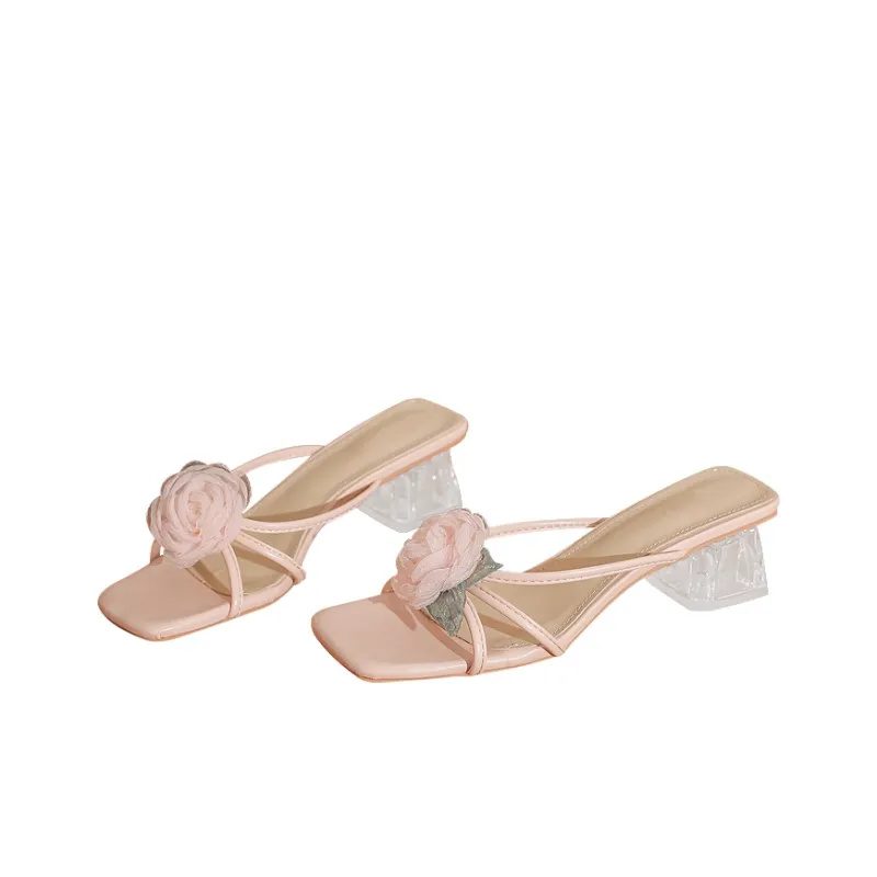 TADSW Chunky Heel High Heels 4.5cm Women's-5