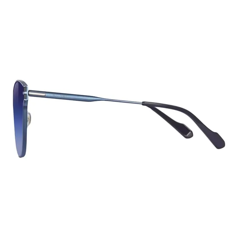 MUJOSH Plate And Metal Irregular Shape Sun Protection Sun Protection UV Protection Sunglass Unisex Multicolor-6