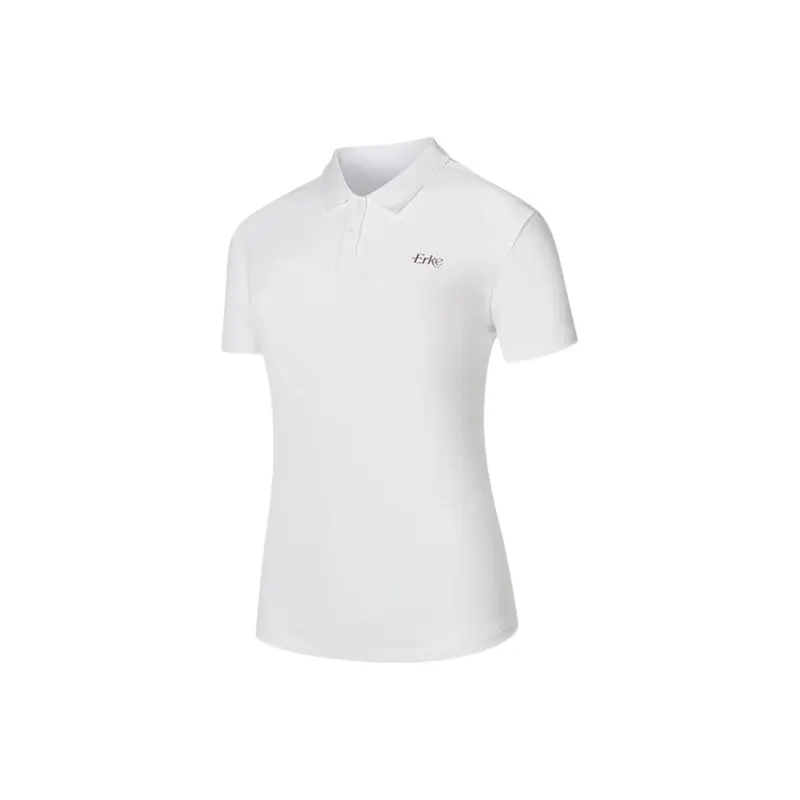 Erke Variety Training Collection Polo Shirt Women's True White-0