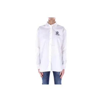 Polo Ralph Lauren Logo Embroidered Curved Hem Shirt