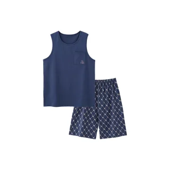 MADALLO Pajama Set Men's Dark Blue