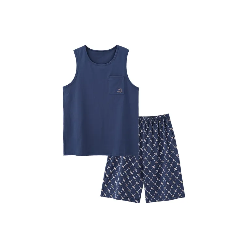 MADALLO Pajama Set Men's Dark Blue-0