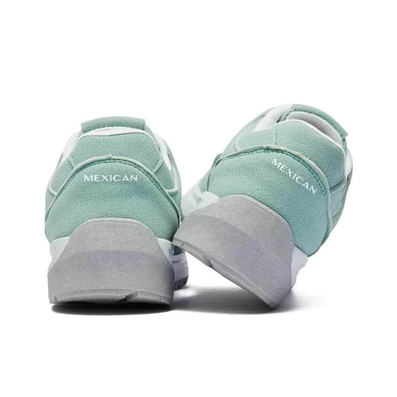MEXICAN Slip Resistant, Abrasion Resistant, Lightweight, Breathable Low Top Skateboard Shoes Women's Light Green-4