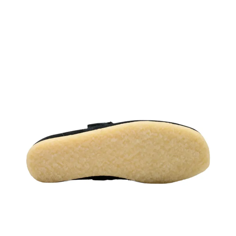 Clarks Wallabee T Bar Casual Single Shoes Women's Black-5