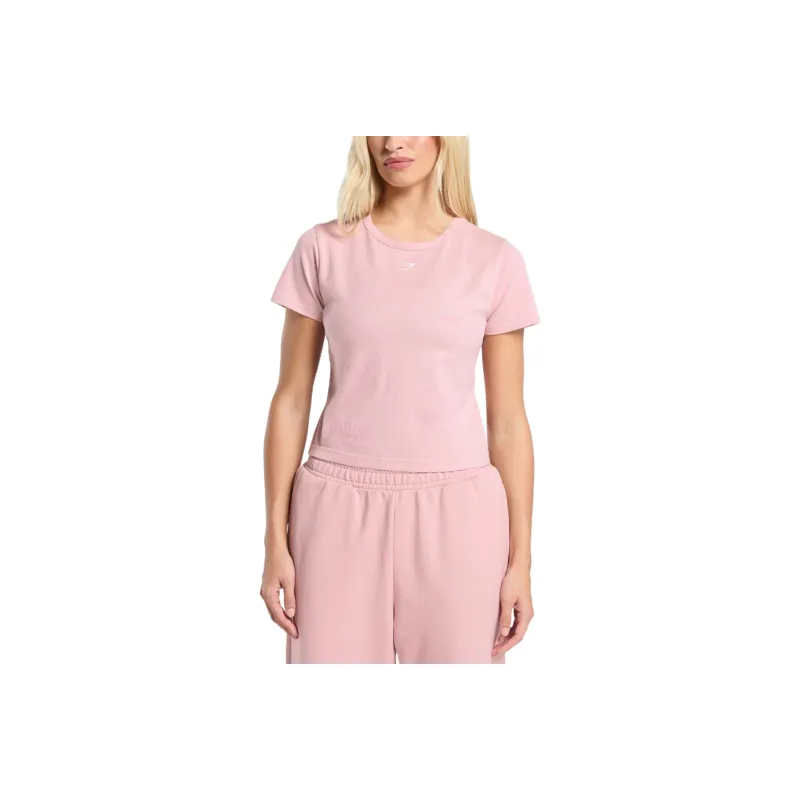 GYMSHARK Regular T Shirt Women's Pink-0