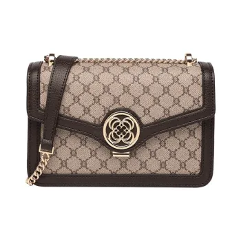 PESASRIE PU Shoulder Bag, Crossbody Bag Regular Women's Coffee