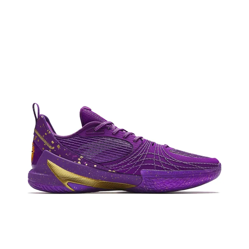 ANTA Speed Decision 6 Basketball Shoes Men Low Top Deep Purple-1