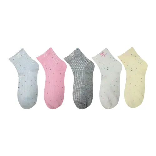 Mulong Family Mid Calf Socks Women's 5 Pack