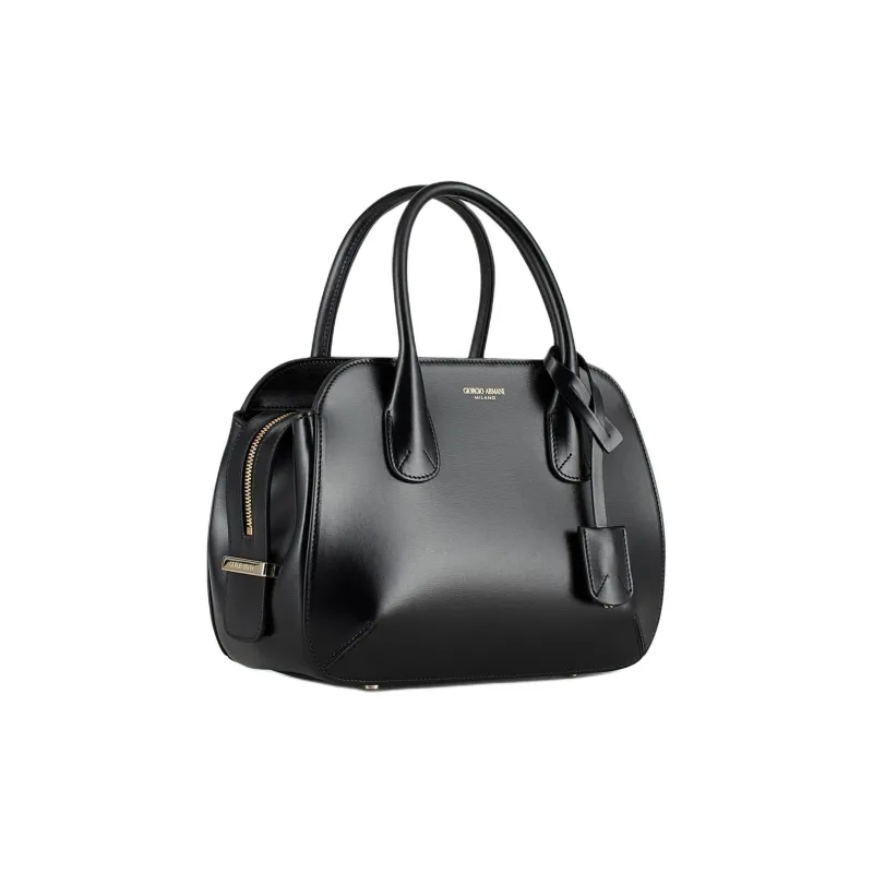 AMANI Cow Leather Handbag Trumpets Women's Black-1