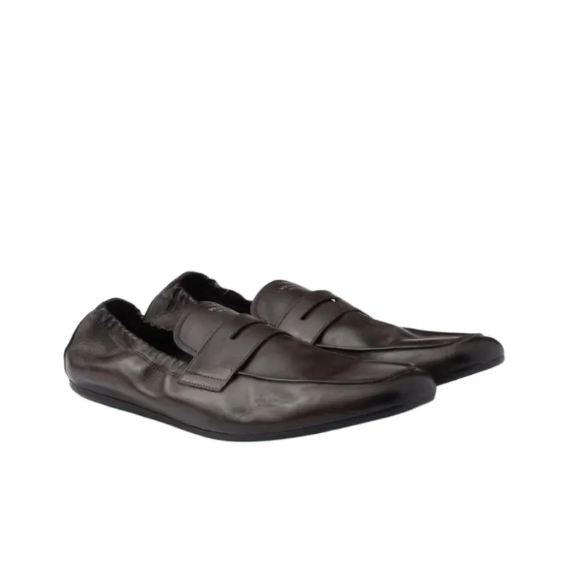 PRADA Shuffle Casual Shoes Men's Brown-2