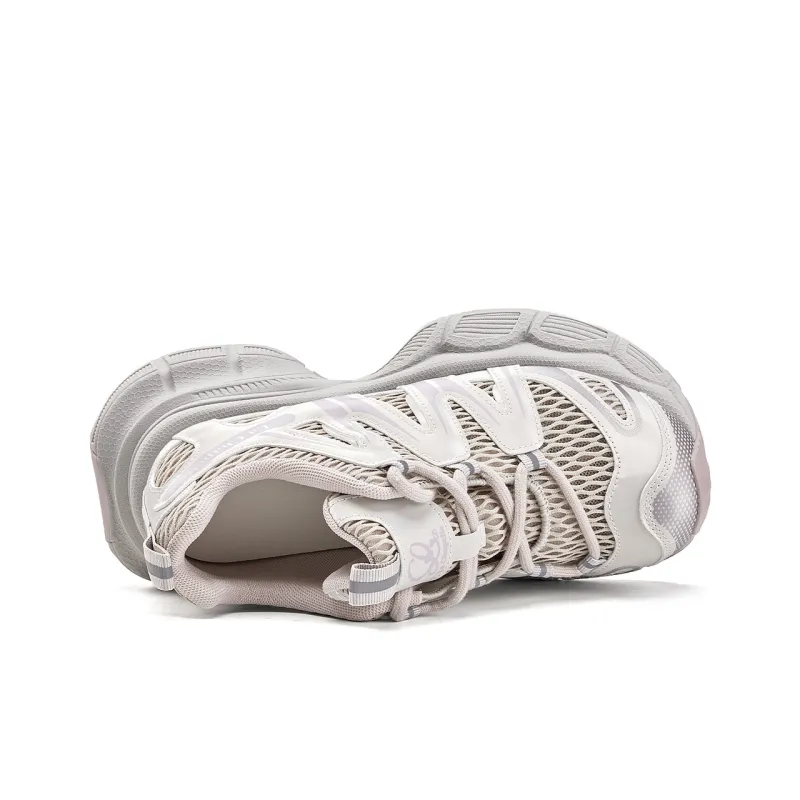 La Chapelle Chunky Sneakers Women's Low Top Light Pink-3