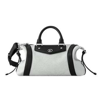 LOUIS VUITTON BIKER Lambskin Shoulder Bag, Crossbody Bag, Handbag Trumpets Women's Cloud Gray