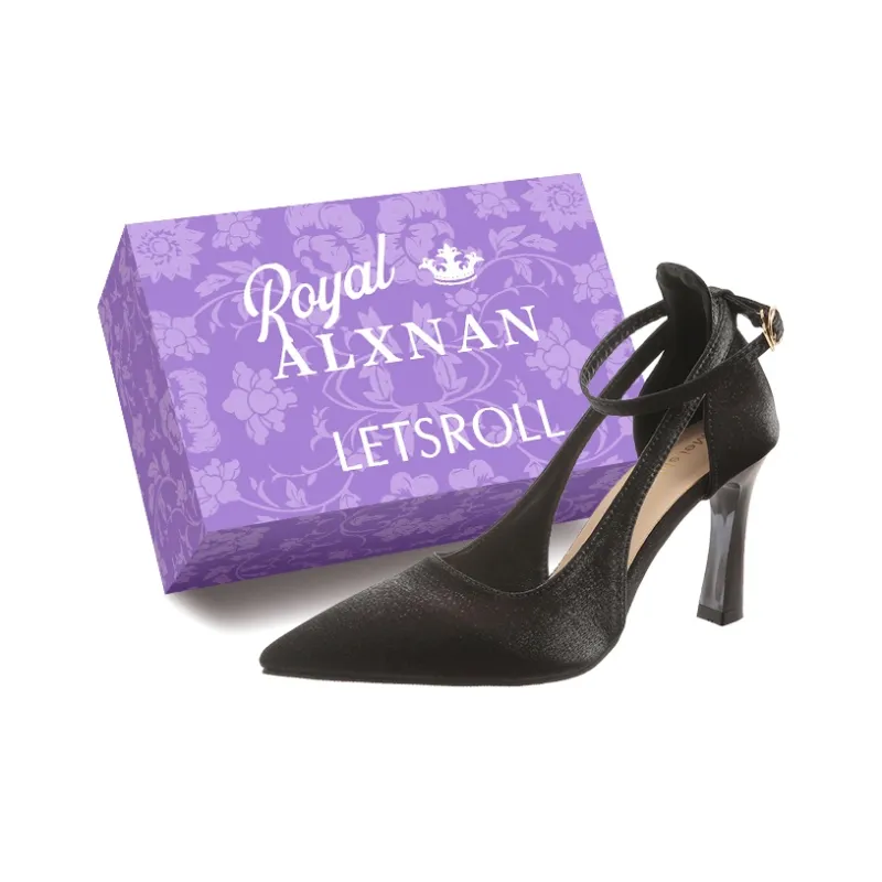 Alxnan High Heels Women's Black/Ecru/Burgundy-0