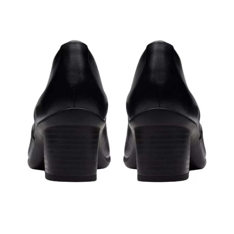 Clarks Shaya Tess Chunky Heel High Heels 5.5cm Women's Black-4