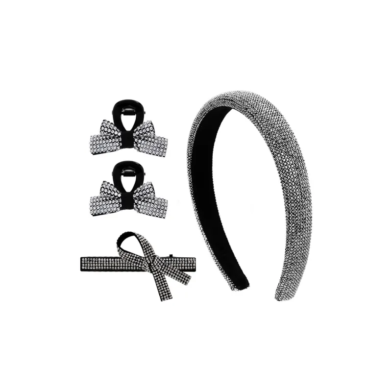ROYALSASA Faux Crystal Headbands Women's-0