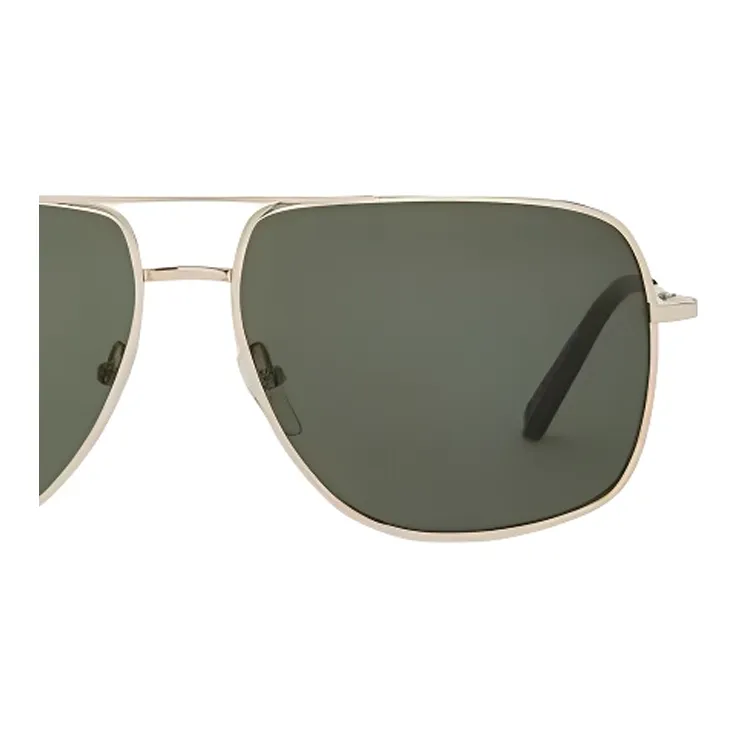 FERRAGAMO Acetate Metal Aviator Sunglasses Men's Brown-2