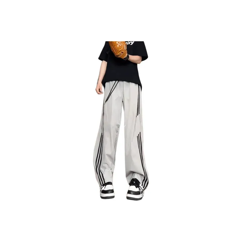 DARK HORSE Casual Pants Unisex Gray-0