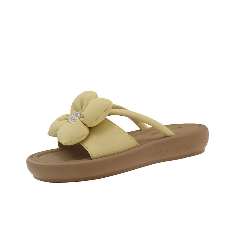 AJPAP Rubber Sole Rhinestone Slide Slippers Women's-4