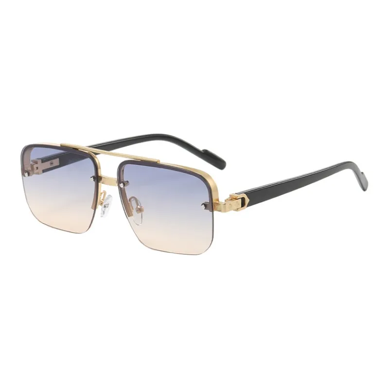 SOMAN Metal Irregular Shape Sunglasses Unisex-2