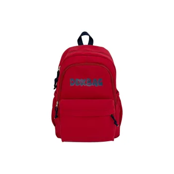 Meow In The Grass Polyester Backpack Unisex Red/Black/Yellow/Dark Blue