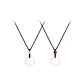 Auspicious cloud peace clasp necklace (pair)