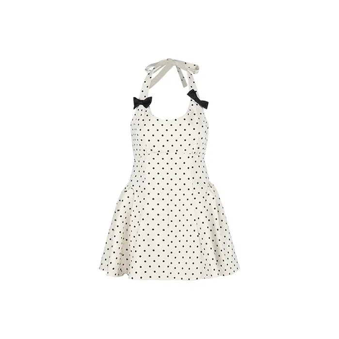 XUANSHU Slip Dresses Women's White-1