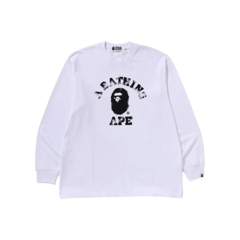 Bape Ape Crossbone College L/S Tee-3