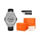 White Gold Black Strap
