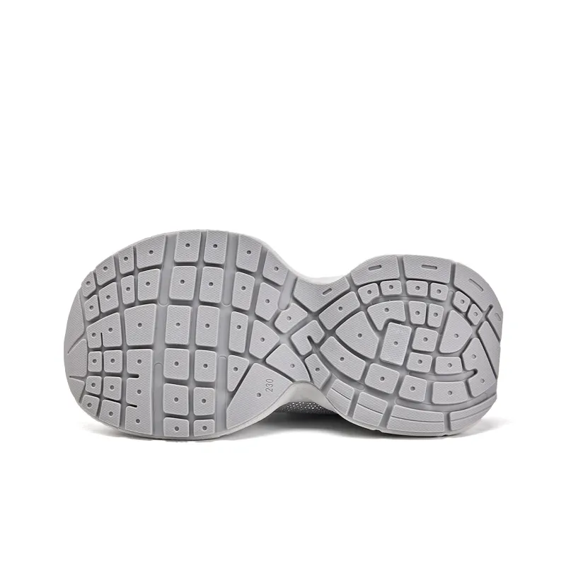 La Chapelle Abrasion Resistant, Breathable, Lightweight, Height Increasing Low Top Chunky Sneakers Women's Silver-5