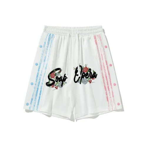 SOAP OPERA Basketball Shorts Unisex Blue Pink Mismatched