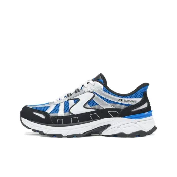 Skechers SPORT MENS Coverage Low Top Chunky Sneakers Men's Blue Silver