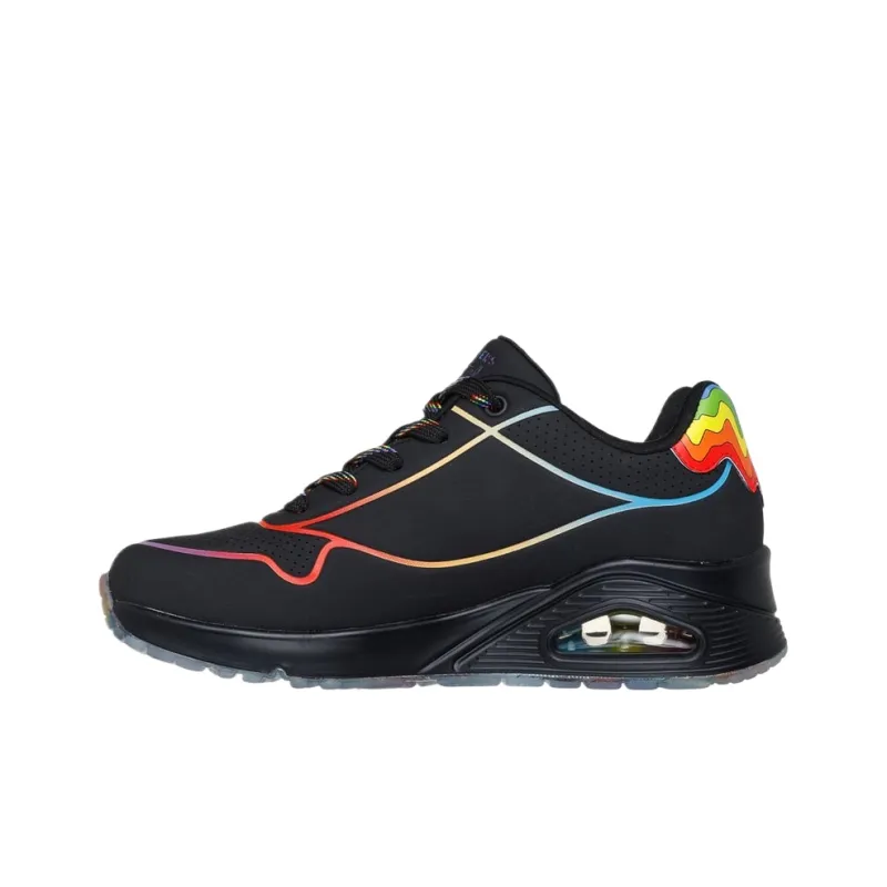 Jen Stark x Skechers Uno Low Top Training Shoes Women's Black-1