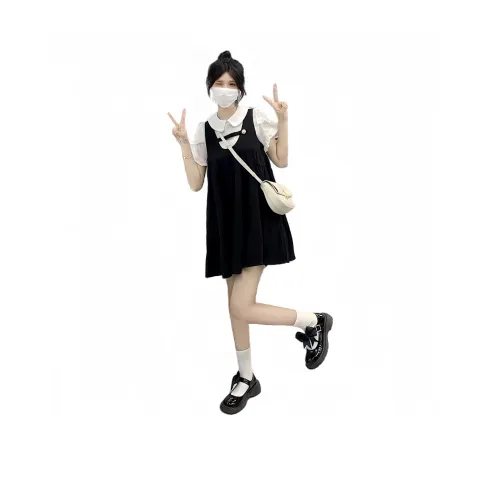 XIANSINIAO Short Sleeved Dress Women's