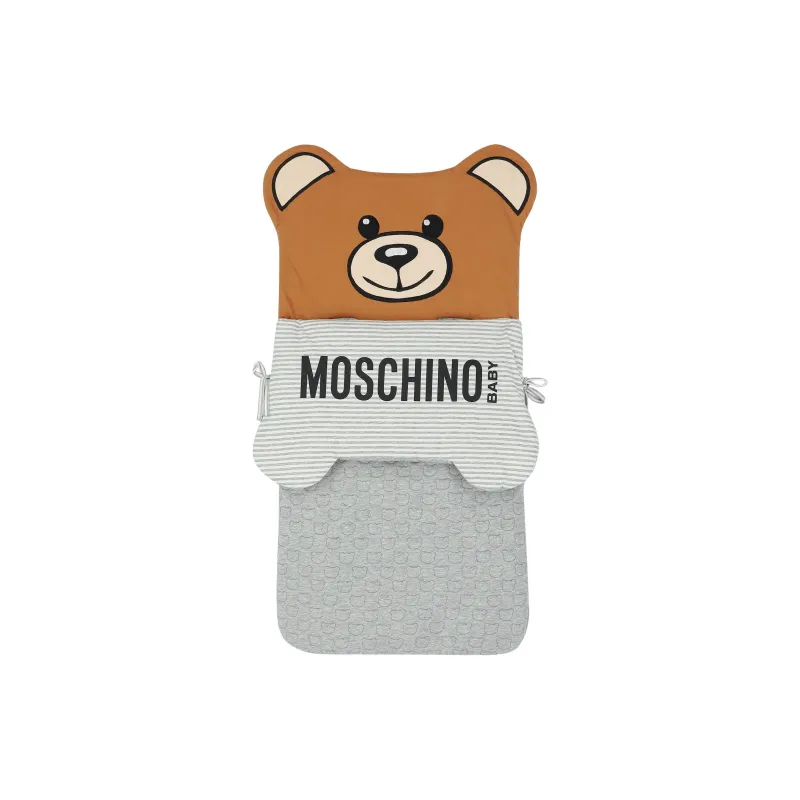 MOSCHINO Cotton Cell Phone Pouch Kids' Gray-0