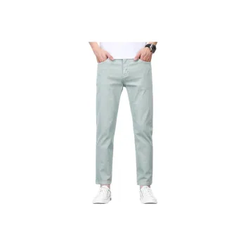 JIKENDI Jeans Men Olive Green