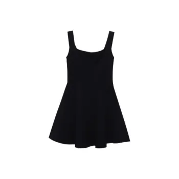CHARM PICK Slip Dresses Women's Black