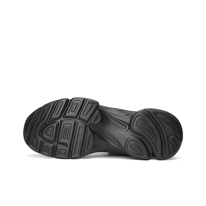 CROWN Low Top Casual Shoes Men's Black-4