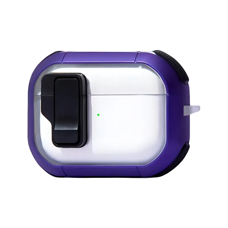 Sopi Compatibility With Apple AirPods 4/2/3, AirPods Pro, And Pro 2 TPU Transparent Snap Lock Closure Headphone Cases-4