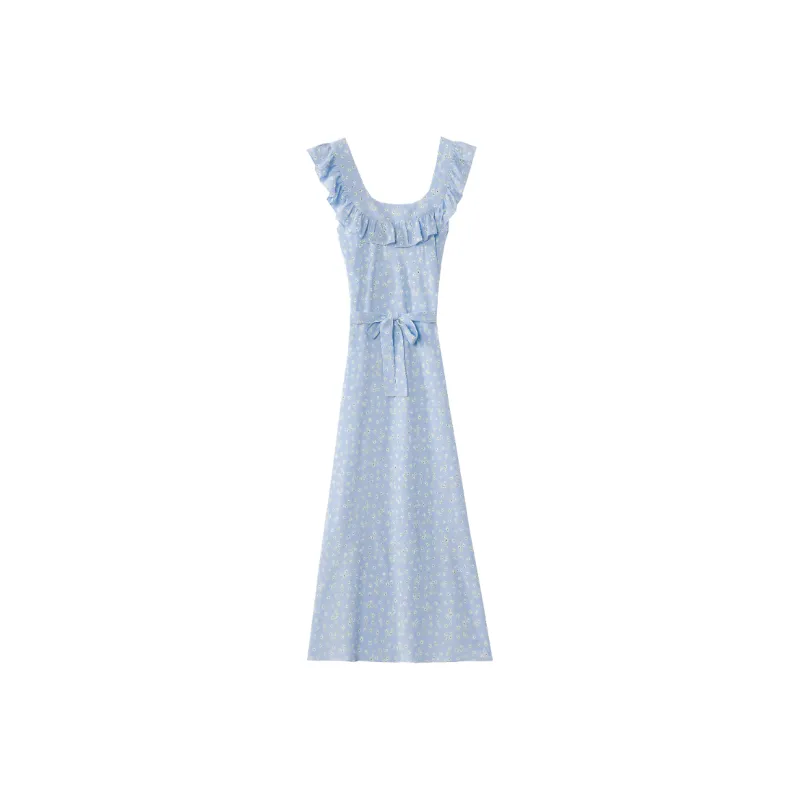 Cotton Gene Slip Dresses Women's Image Color 8270-1