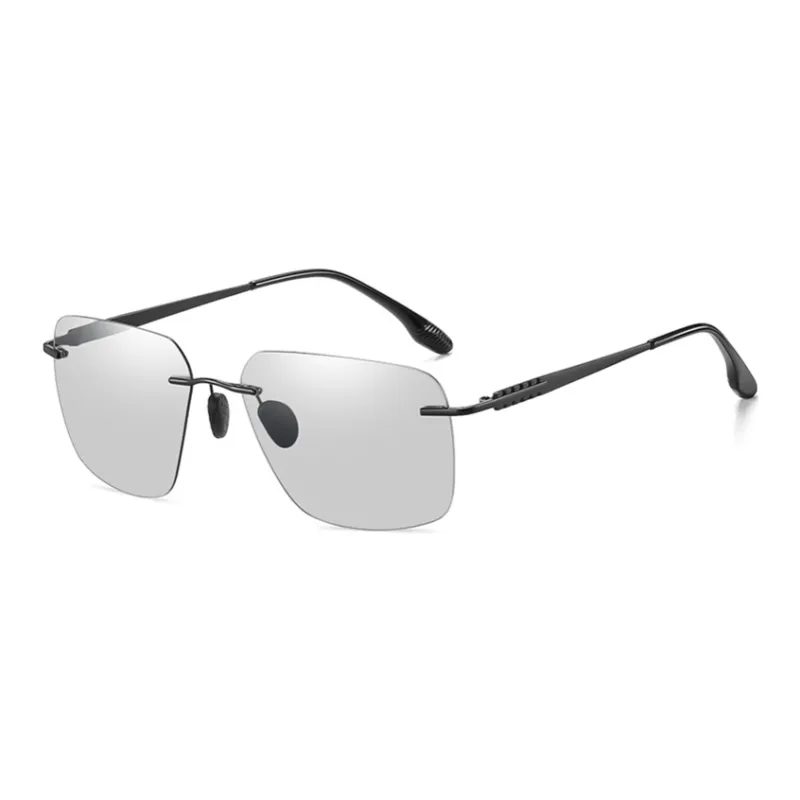 Thunder Pailong Pure Titanium Square Sunglasses Unisex-6